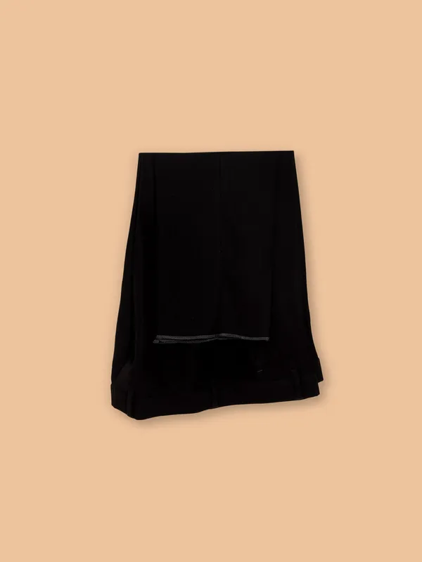 Terry rayon coat suit for men in solid black
