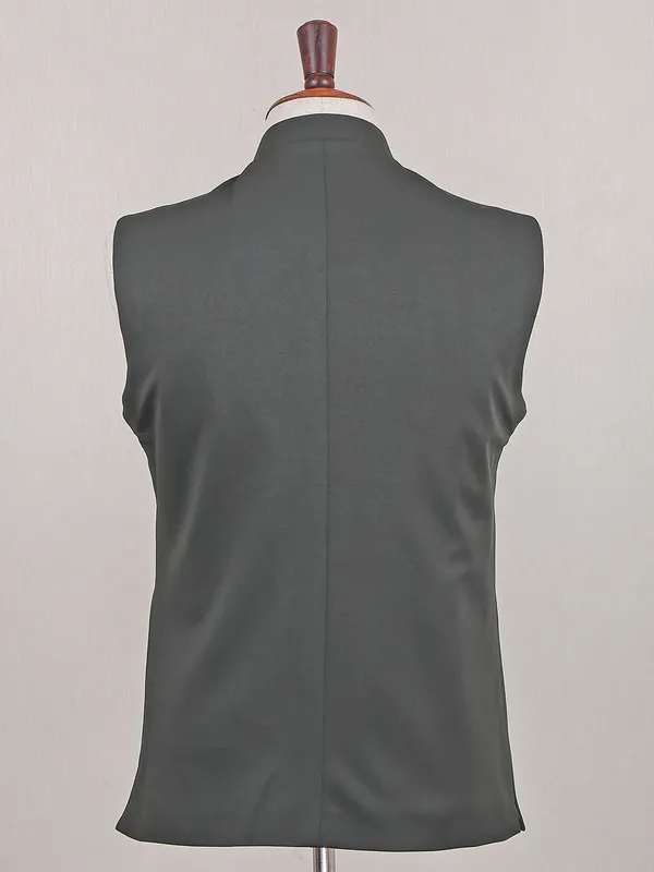 Terry rayon olive waistcoat for wedding