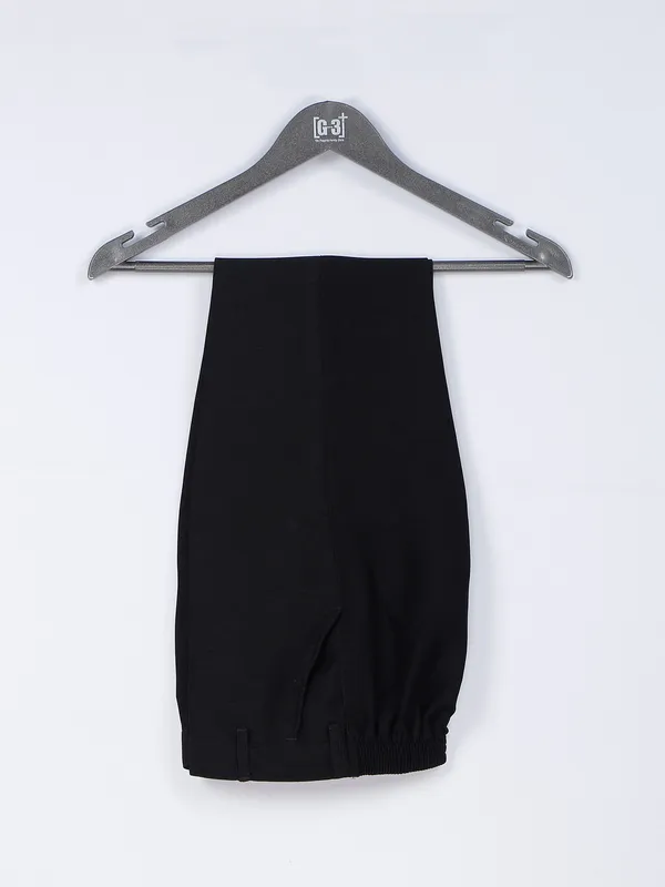Terry rayon party look coat suit in black