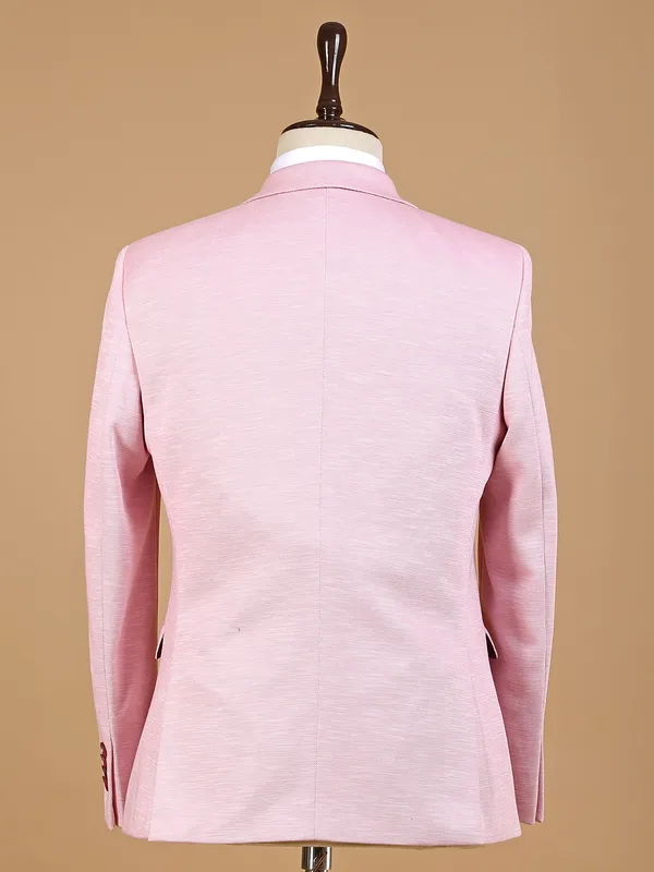 Textured pink terry rayon blazer