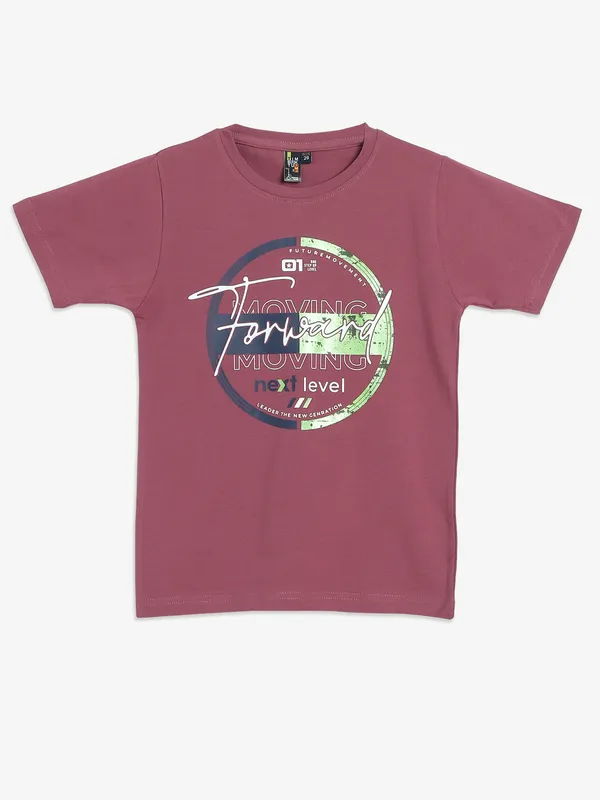 TIMBUKTU cotton pink printed t-shirt