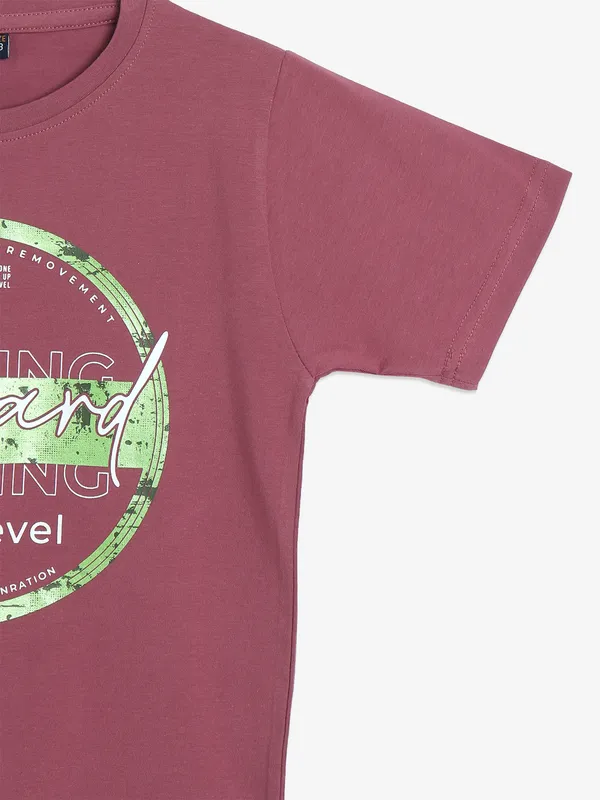 TIMBUKTU cotton pink printed t-shirt