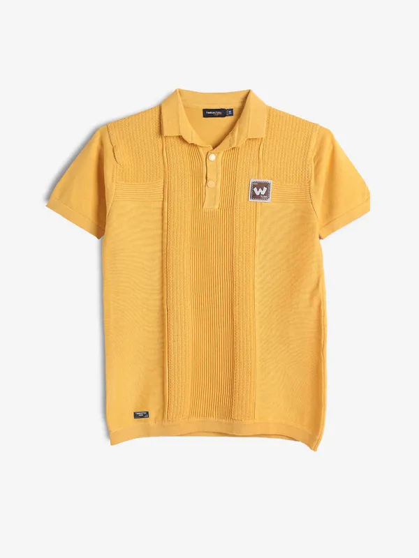 TIMBUKTU yellow polo t-shirt