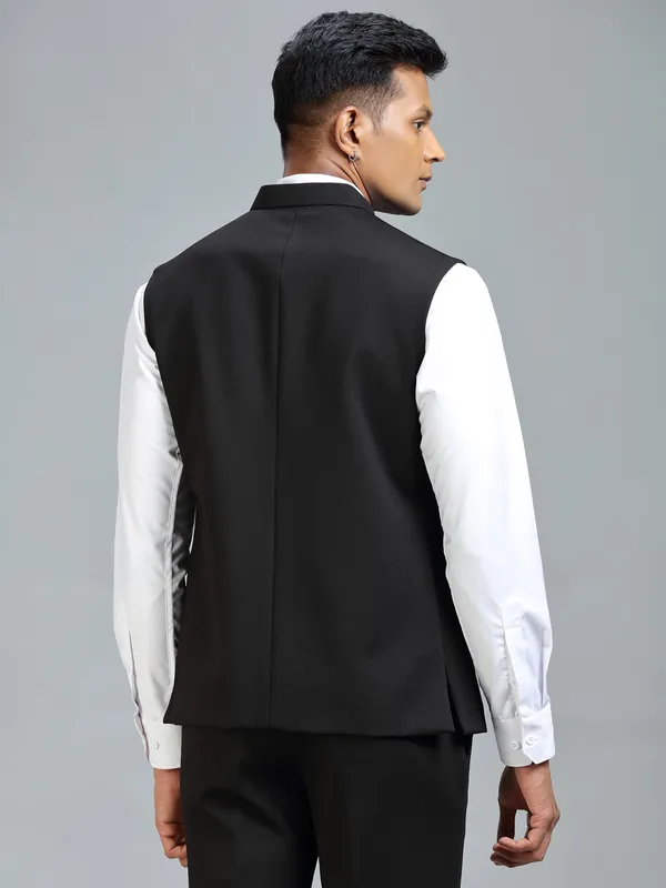 Timeless elegance ultimate black waistcoat for men