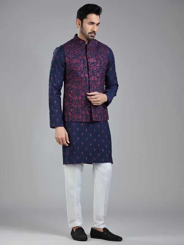 Timeless navy waistcoat set perfect for elegant occasions