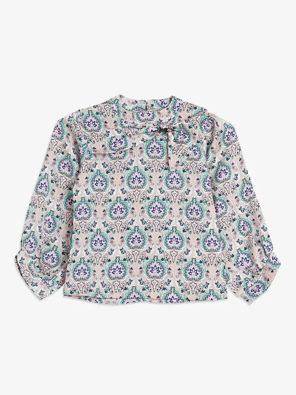 Tiny Girl beige printed top