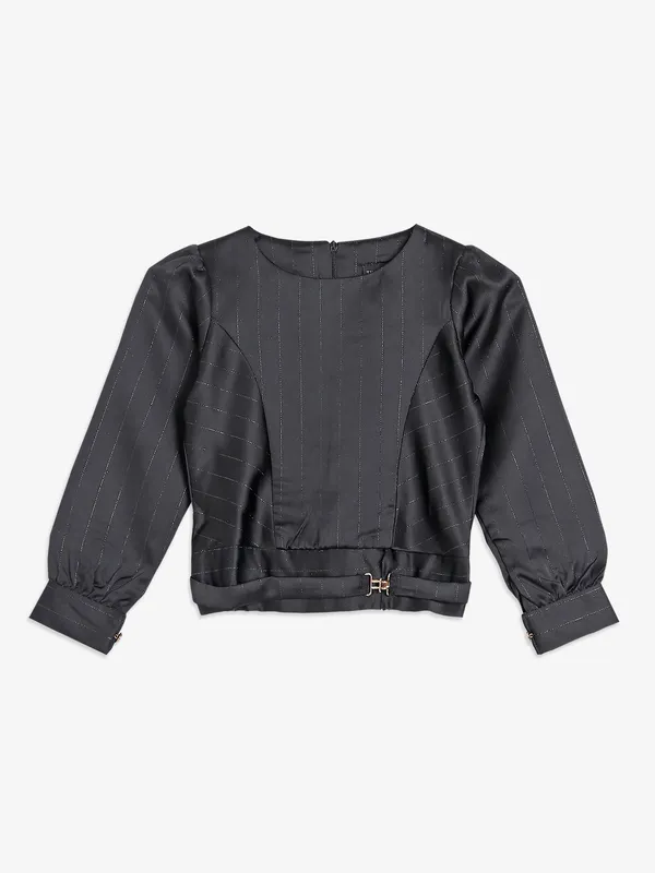 Tiny Girl black satin top