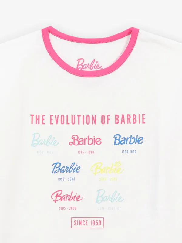 TINY GIRL cotton t-shirt for girls in off white