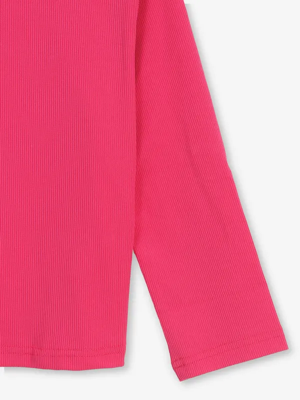 TINY GIRL dark pink cotton top