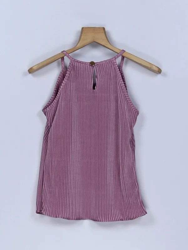 Tiny Girl mauve pink plain top in lycra