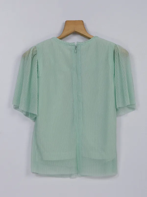 Tiny Girl mint green lycra girls top