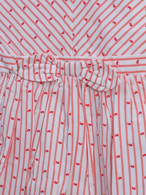 TINY GIRL peach printed frock
