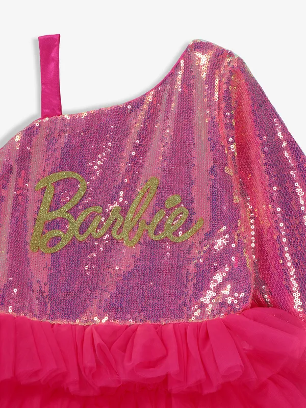 TINY GIRL pink net frock
