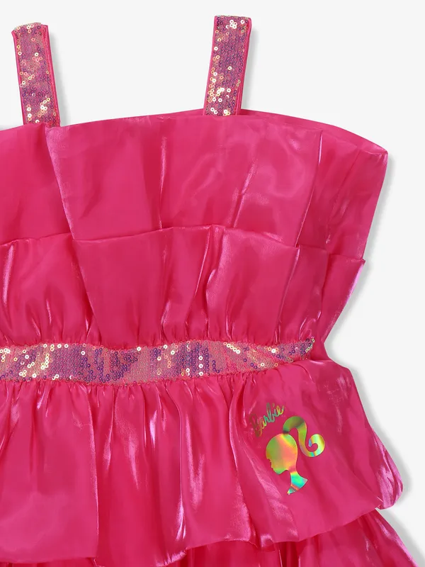 TINY GIRL pink organza frock