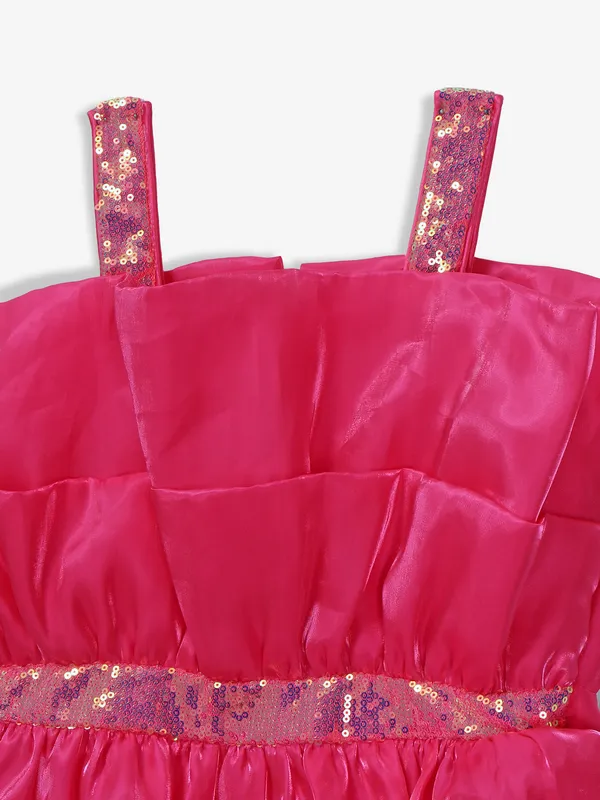 TINY GIRL pink organza frock