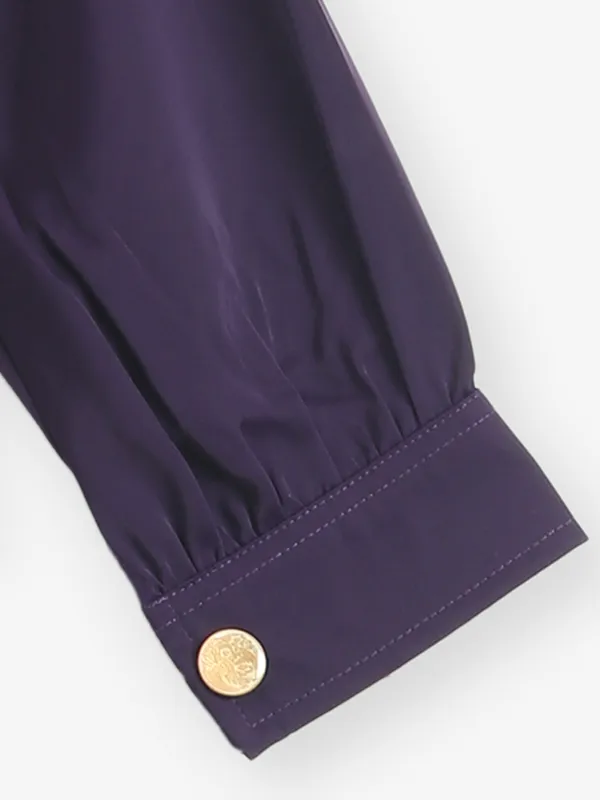 TINY GIRL purple cotton shirt