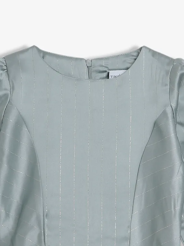 Tiny Girl satin grey top