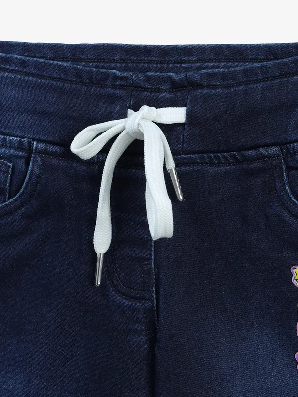 TINY GIRL washed navy jeans