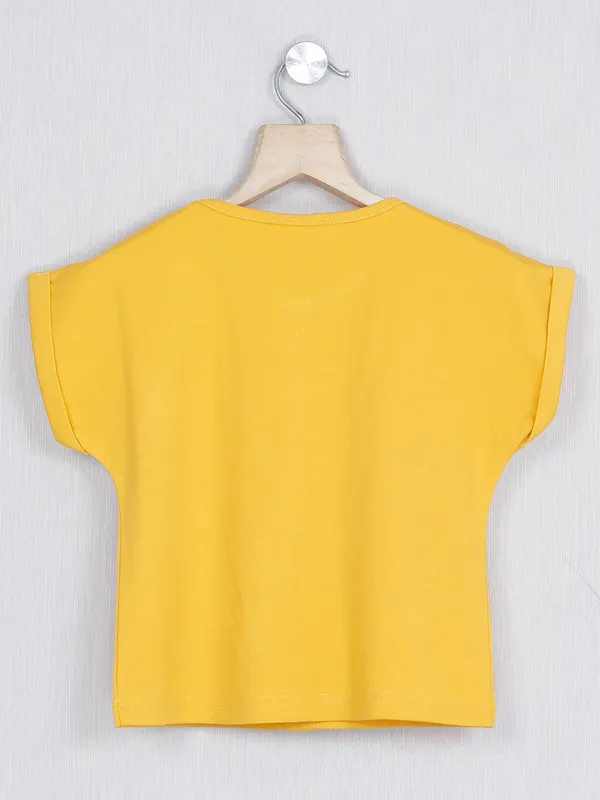 Tiny Girl yellow cotton top for girls