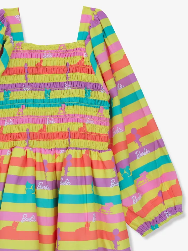 TINY GIRL yellow printed cotton frock