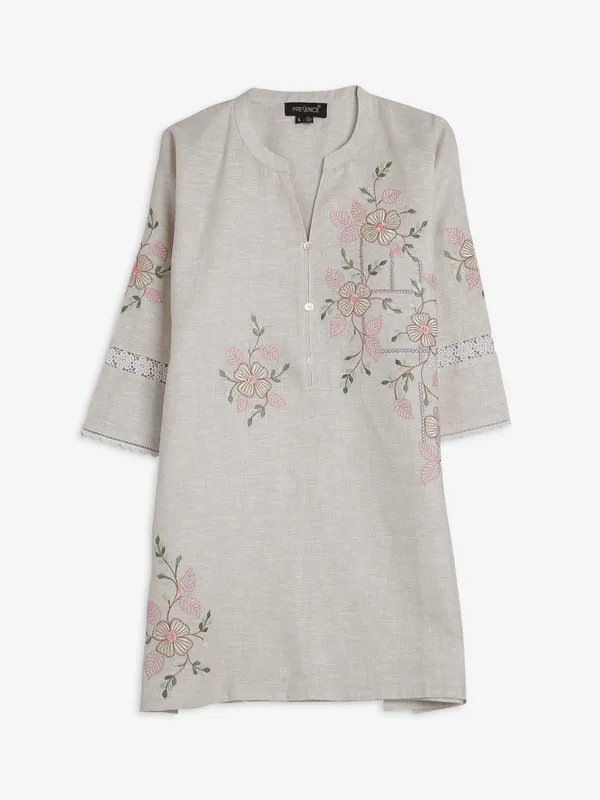 Trendy cotton beige top
