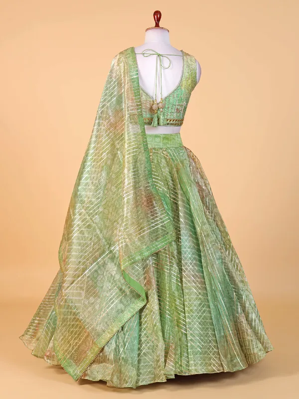 Trendy green lehenga choli for wedding