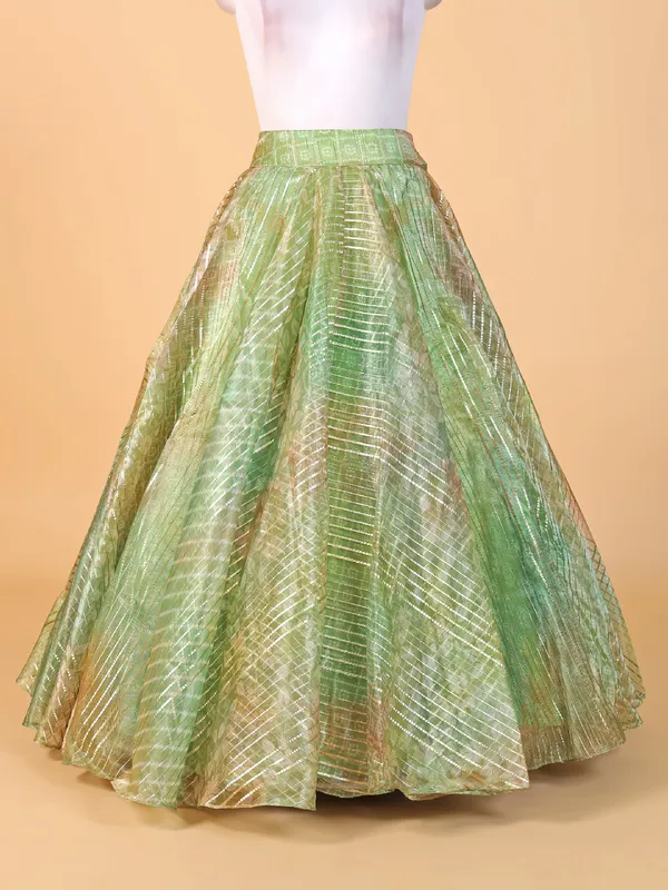Trendy green lehenga choli for wedding