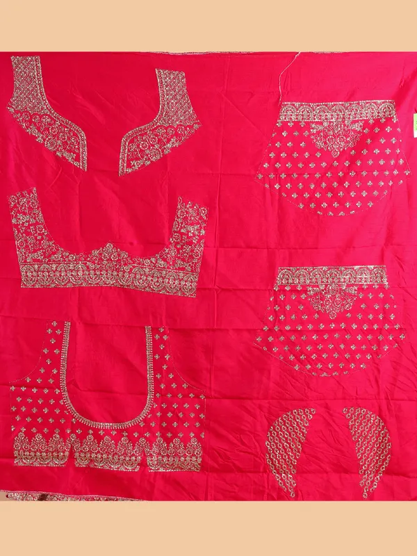 Trendy magenta unstitched lehenga choli