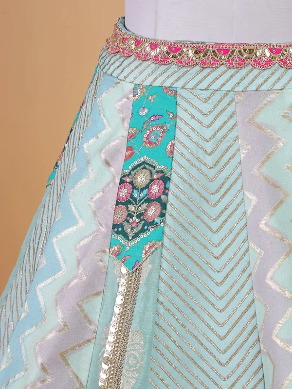 Trendy pista green lehenga choli for wedding