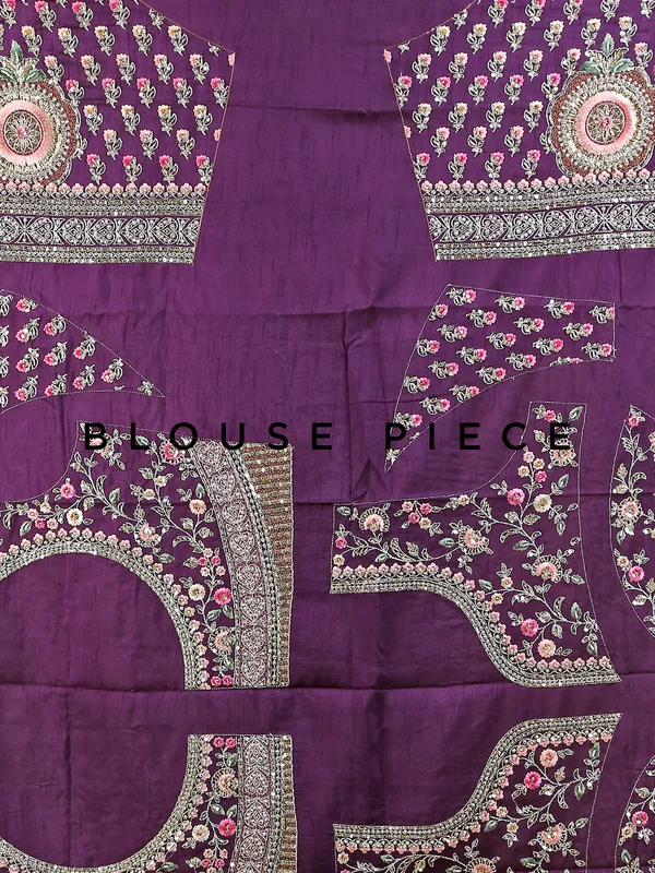 Trendy purple raw silk unstitched lehenga choli