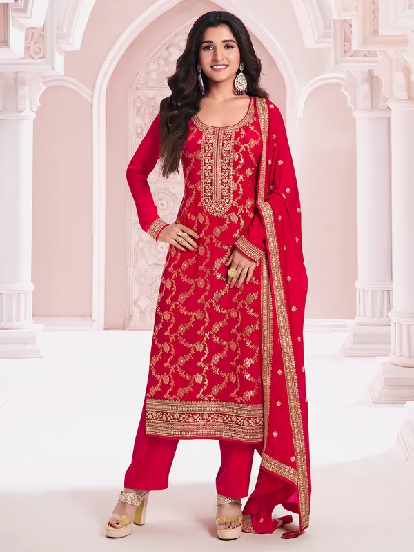 Buy Red Salwar Suits Online in New Zealand New Zealand