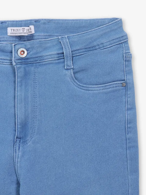 TRIXY solid light blue denim jeans