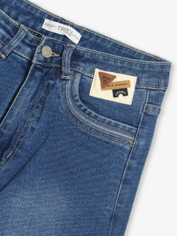 TRIXY washed light blue jeans