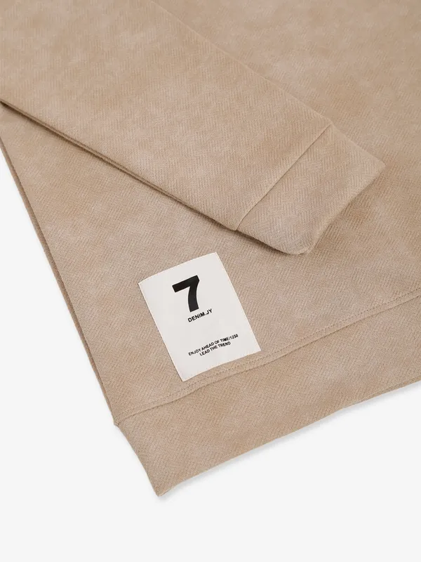 TYZ beige cotton t shirt