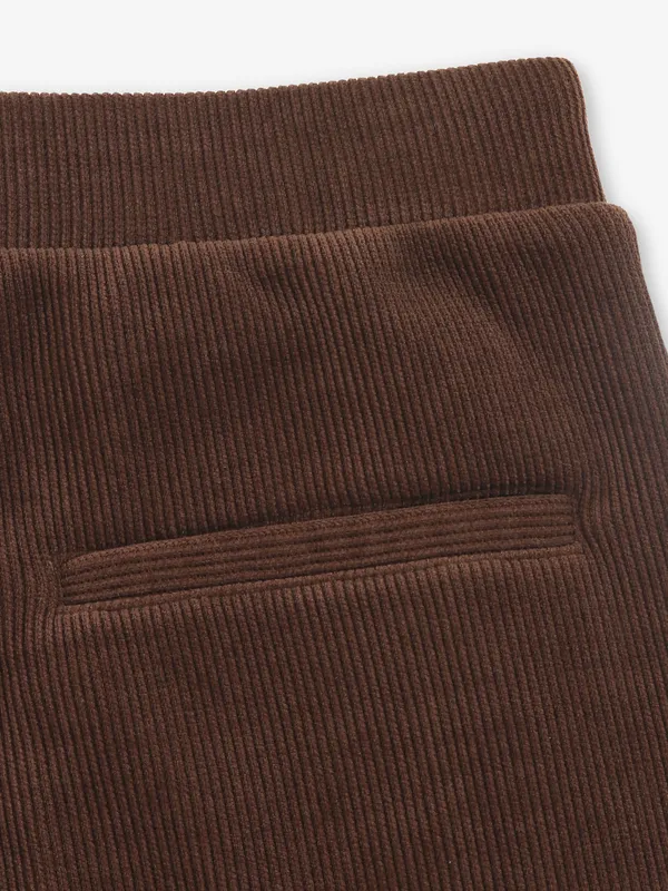 TYZ new solid brown cotton track pant