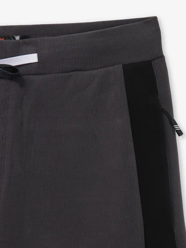 TYZ solid brown cotton track pant