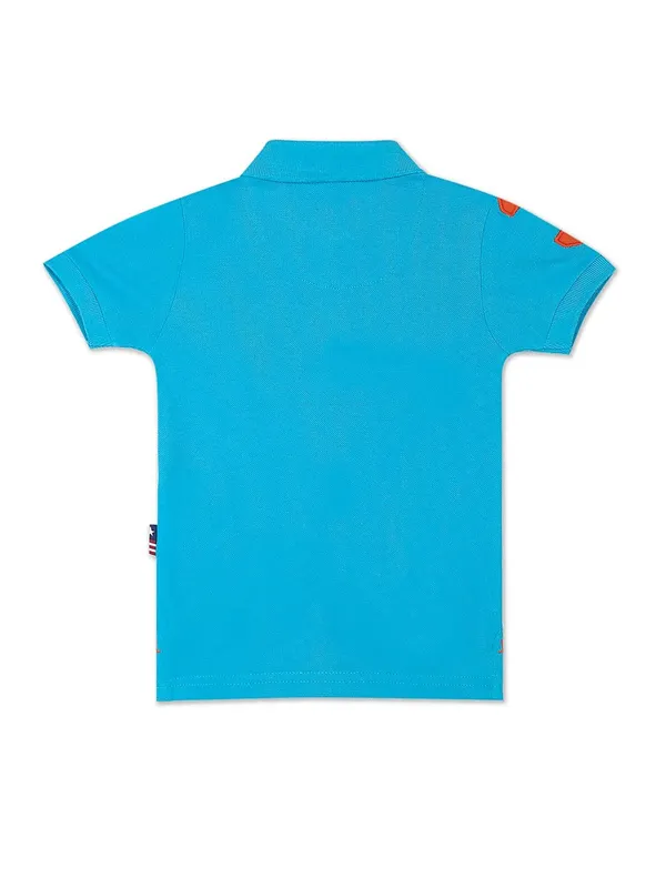 U S POLO ASSN aqua half sleeves t shirt