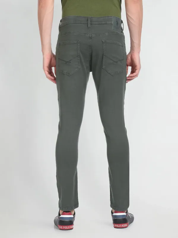 U S POLO ASSN black slim taper fit jeans