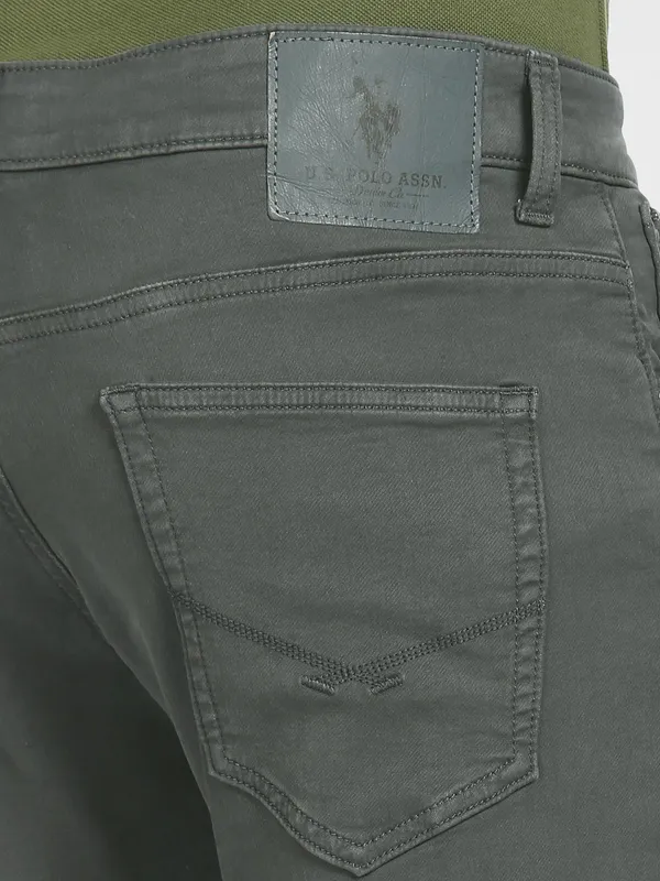 U S POLO ASSN black slim taper fit jeans