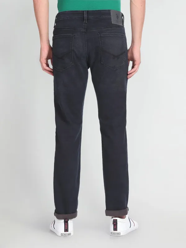 U S POLO ASSN black slim taper jeans