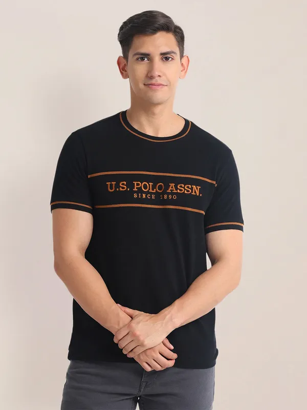 U S POLO ASSN black t-shirt