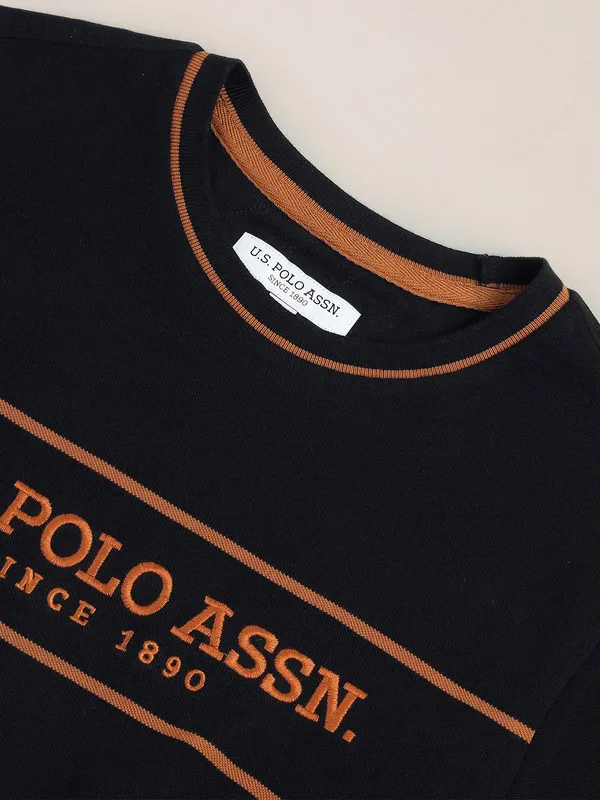 U S POLO ASSN black t-shirt