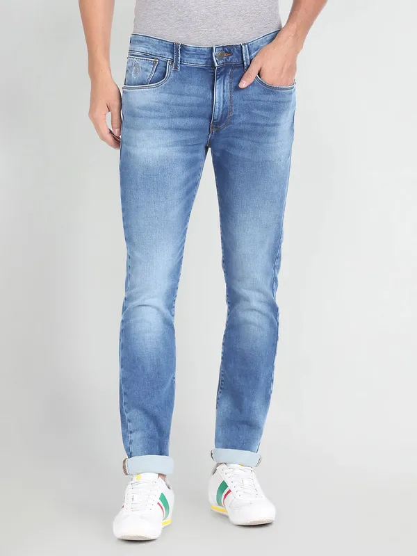 U S POLO ASSN blue washed skinny jeans