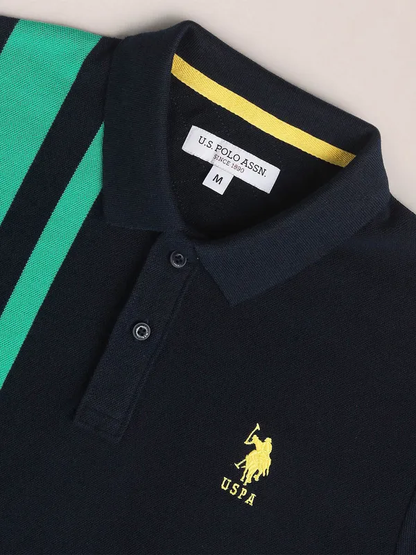 U S POLO ASSN cotton navy t-shirt