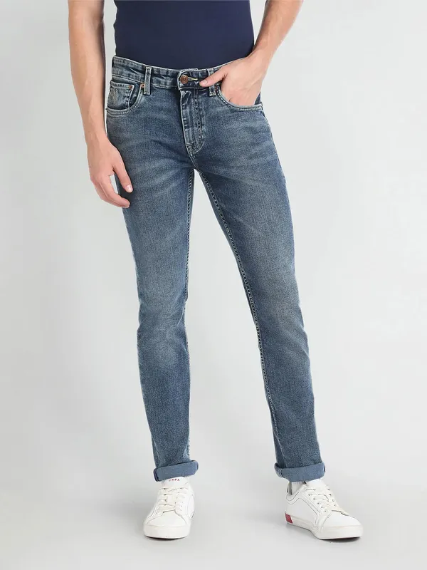 U S POLO ASSN dark blue skinny jeans