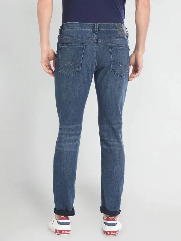 U S POLO ASSN dark blue slim taper jeans
