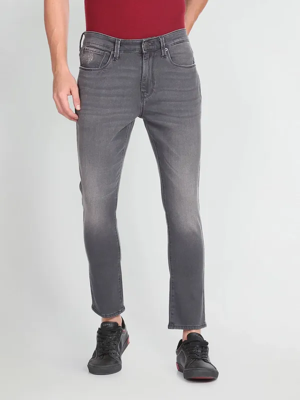 U S POLO ASSN grey jeans in slim fit