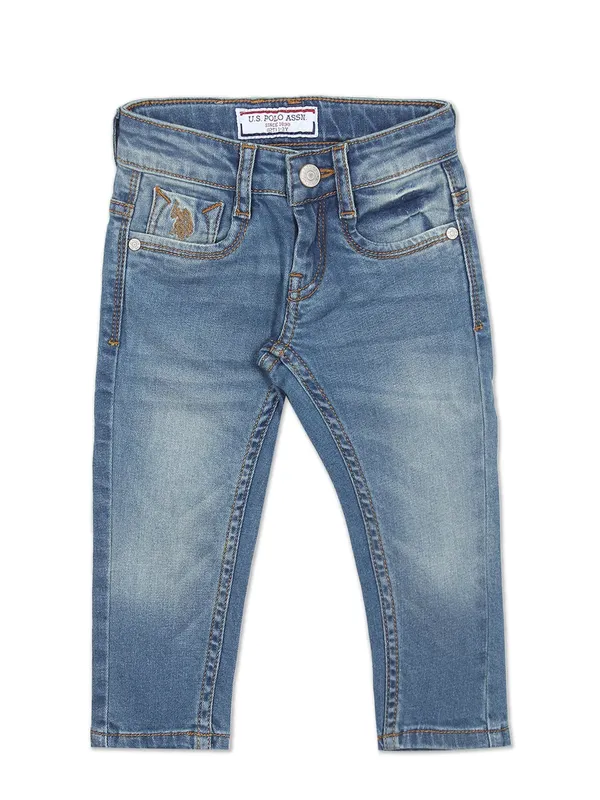 U S POLO ASSN ice blue washed jeans