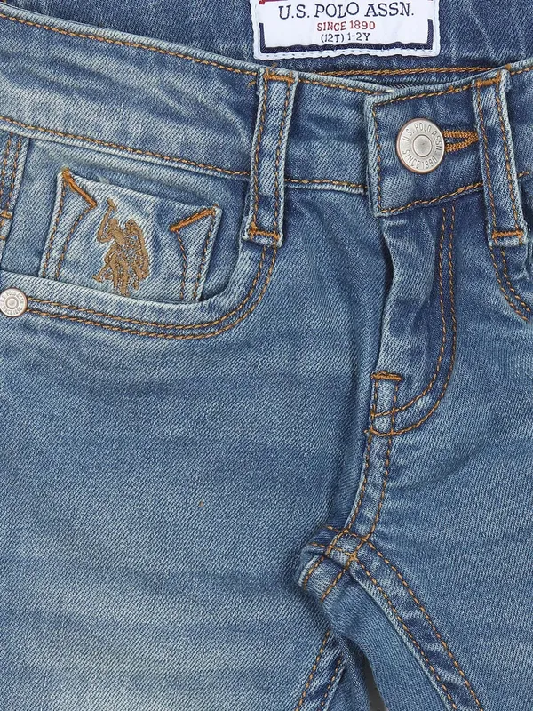 U S POLO ASSN ice blue washed jeans