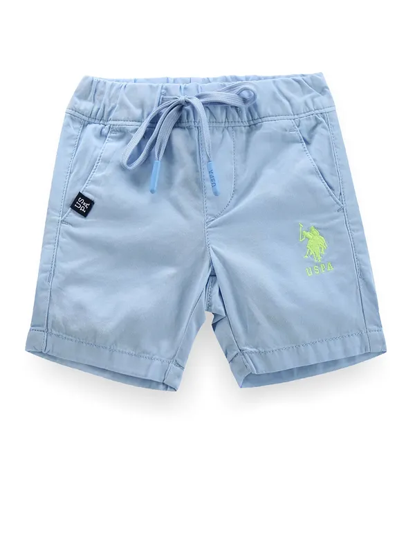 U S POLO ASSN light blue cotton shorts